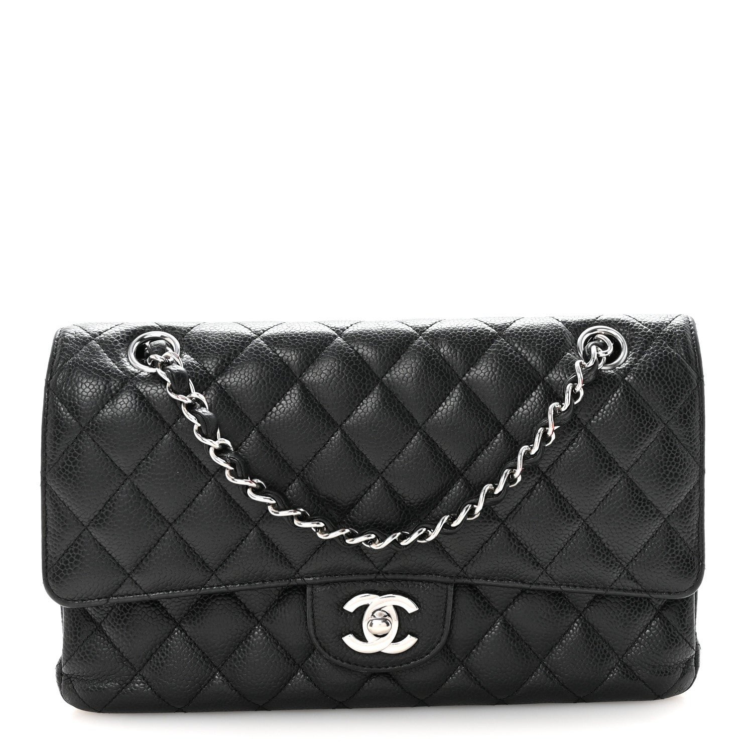 Chanel Caviar Quilted Medium Double Flap Black