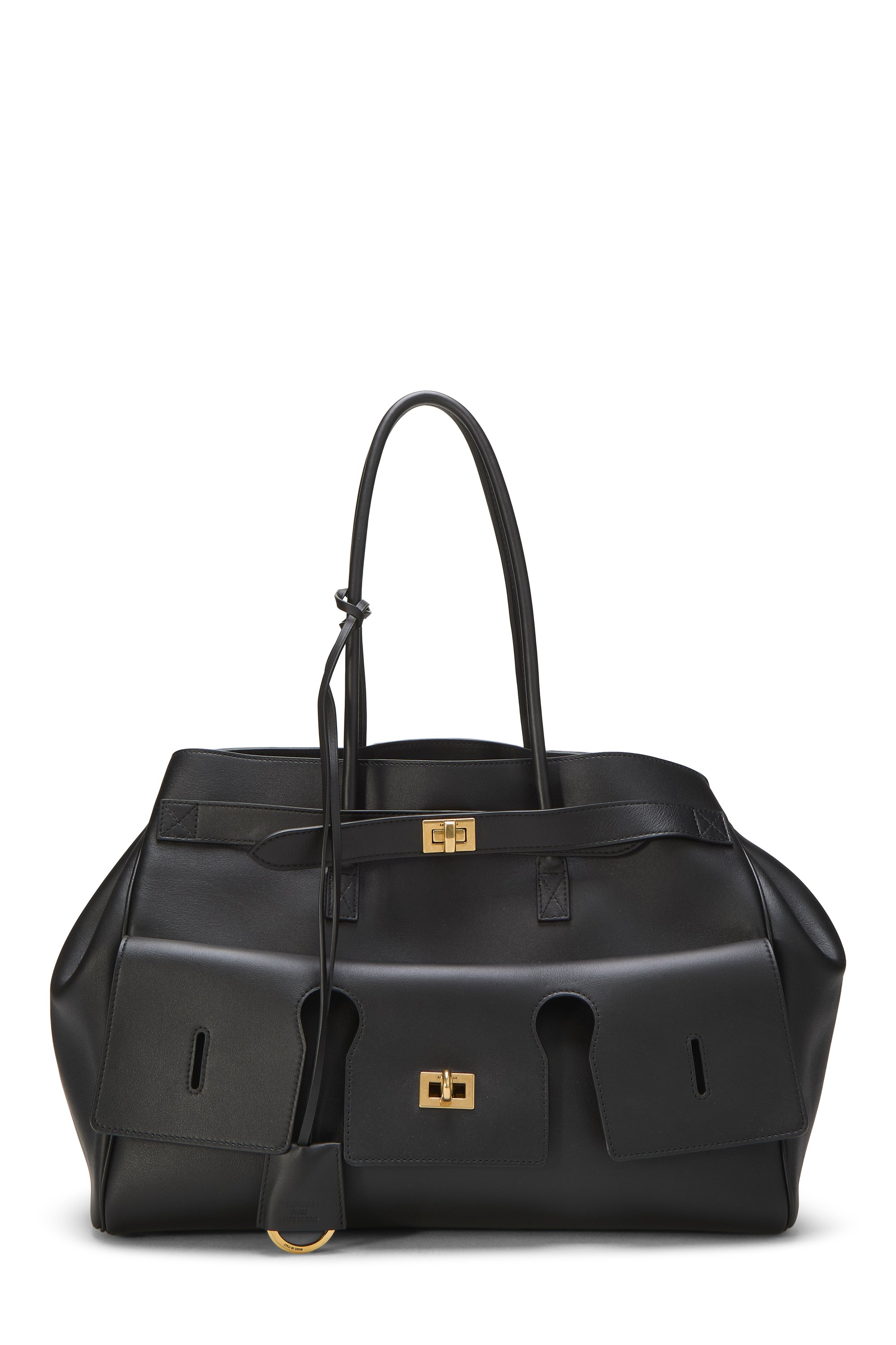 Balenciaga Black Calfskin Bel Air Carryall