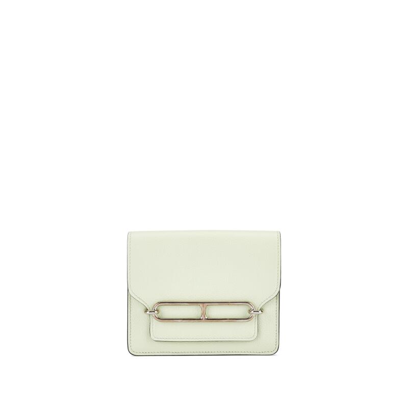 Hermes Vert Fizz Evercolor Roulis Slim Wallet Palladium Hardware, 2022