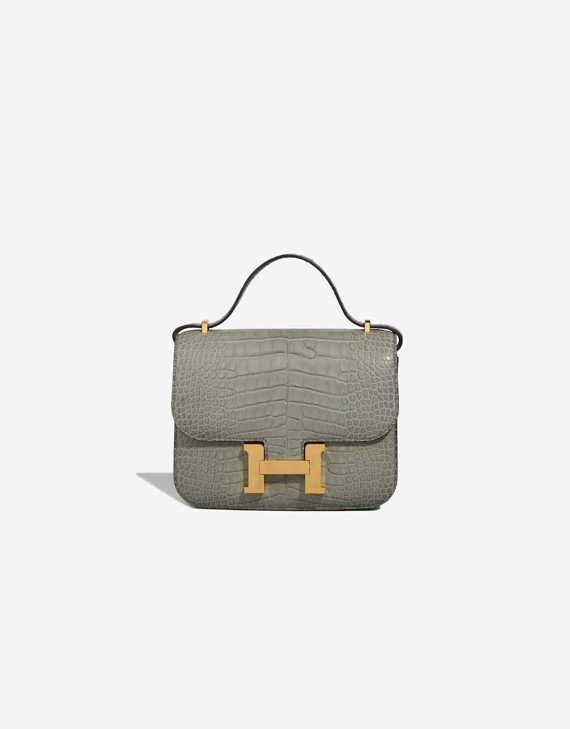 Hermes 
		Constance 18 Matte Alligator Gris Cement    