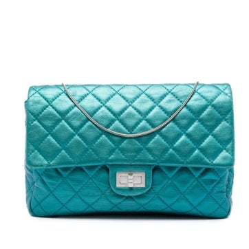 Quilted Metallic Calfskin Reissue 2.55 Flap