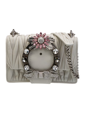 Miu Miu Leather Lady Jeweled