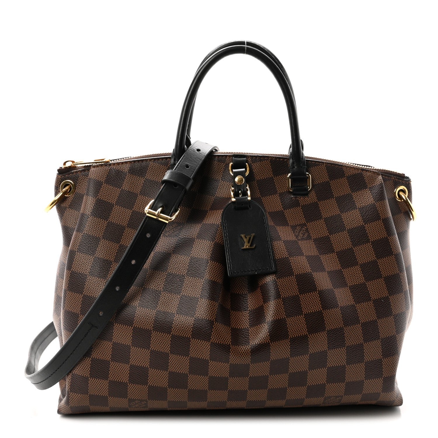 Louis Vuitton Damier Ebene Odeon Tote MM Black
