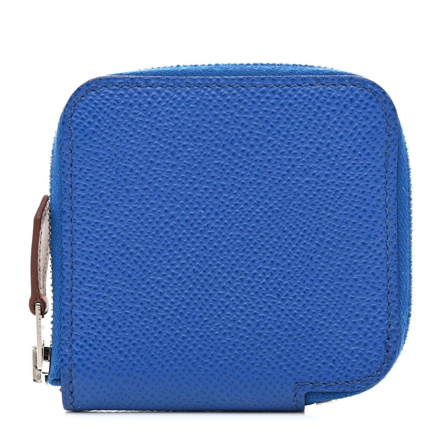 Hermes Epsom Silk'In Coin Purse Bleu Brighton