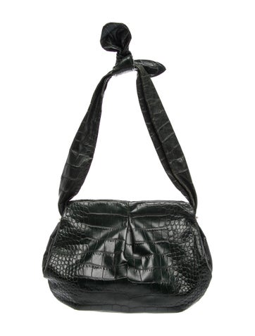 Marni Embossed Leather Shoulder Bag Vintage