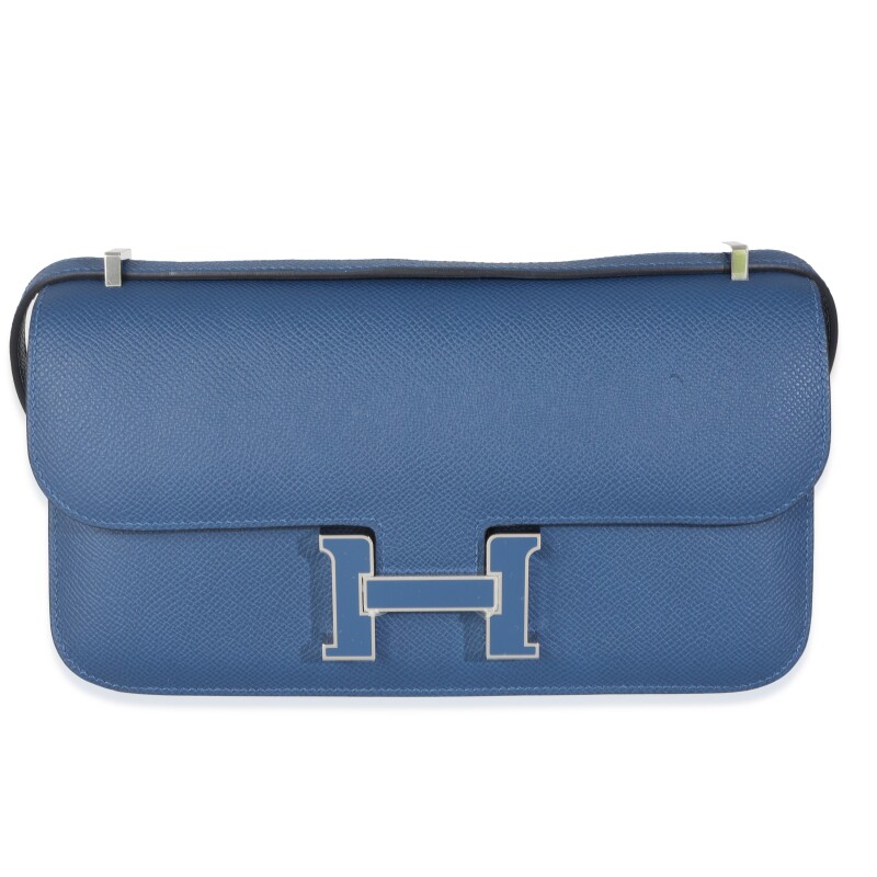 Hermes Bleu Tie Epsom Constance Elan Palladium Enamel Lacquer Hardware, 2025