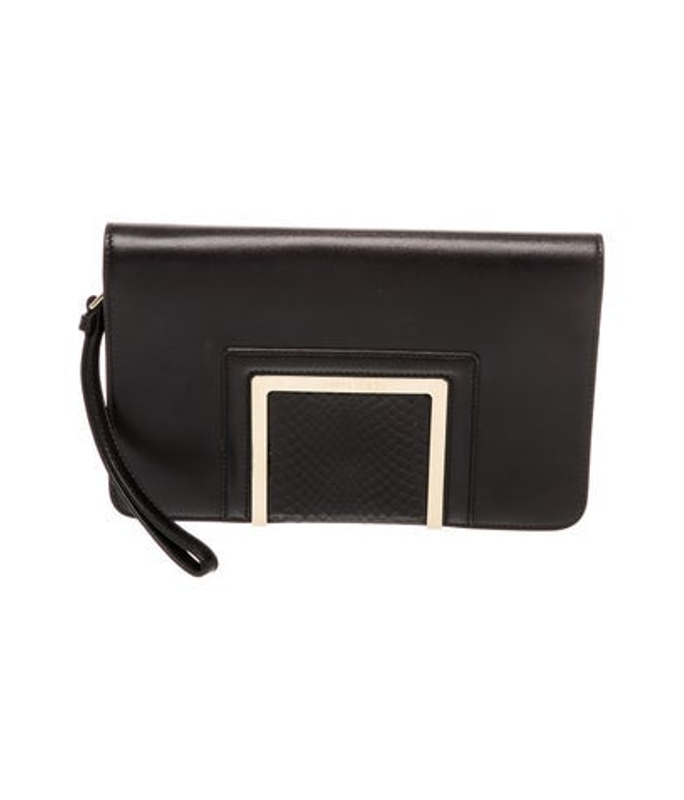 Jimmy Choo Choo Leather Clutch
