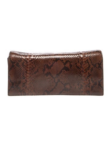 Embossed Leather Clutch