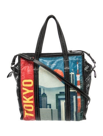 Balenciaga Leather Bazar Shopper Small