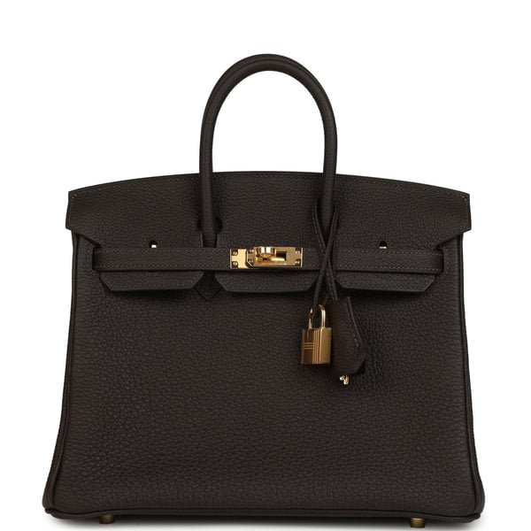 Hermes Hermes Birkin 25 Bai-Brun Togo Gold Hardware