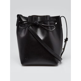 Mansur Gavriel Mansur Gavriel Black Leather Mini Bucket Bag
