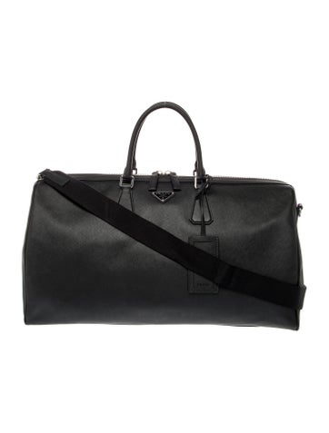 Saffiano Leather Weekender Bag Large