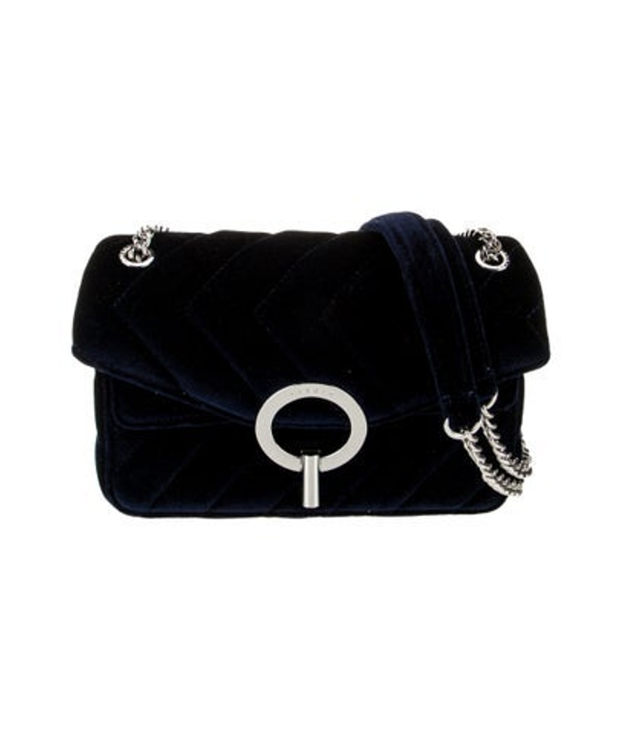 Sandro Velvet Shoulder Bag