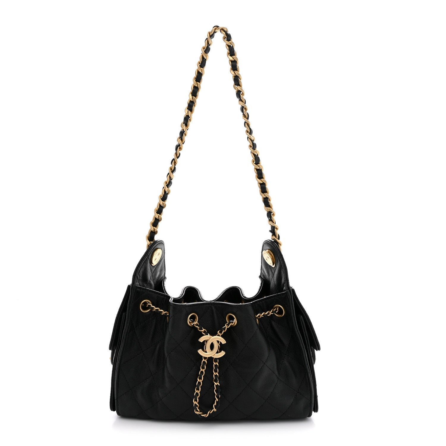 Chanel Caviar Quilted Mini Chanel 25 Handbag Black