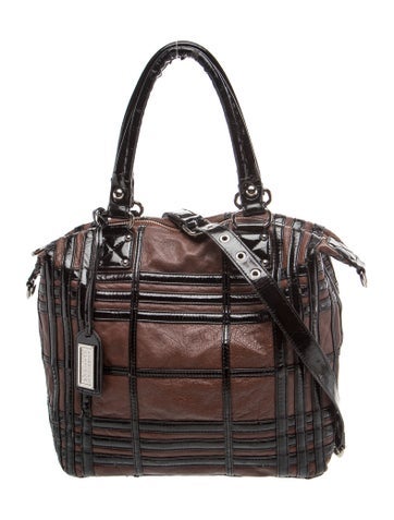 Badgley Mischka Leather Top Handle Bag