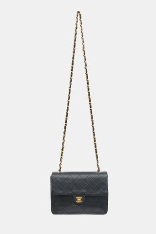 1990s Leather Small Classic Flap Bag