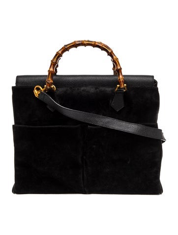 Bamboo Top Handle Bag Vintage