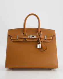 Hermes *SUPER RARE* Hermès Birkin Sellier 25cm in Gold Madame Leather with Palladium Hardware