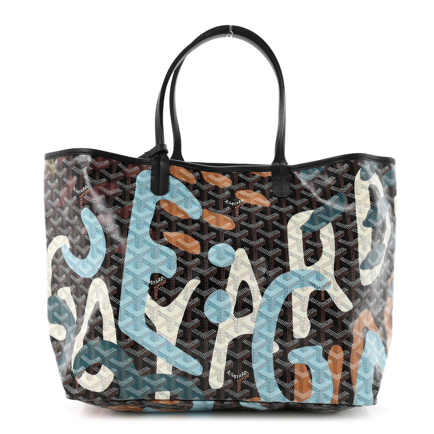Goyard Goyard Goyardine Lettres Camouflage Saint Louis PM Black Blue