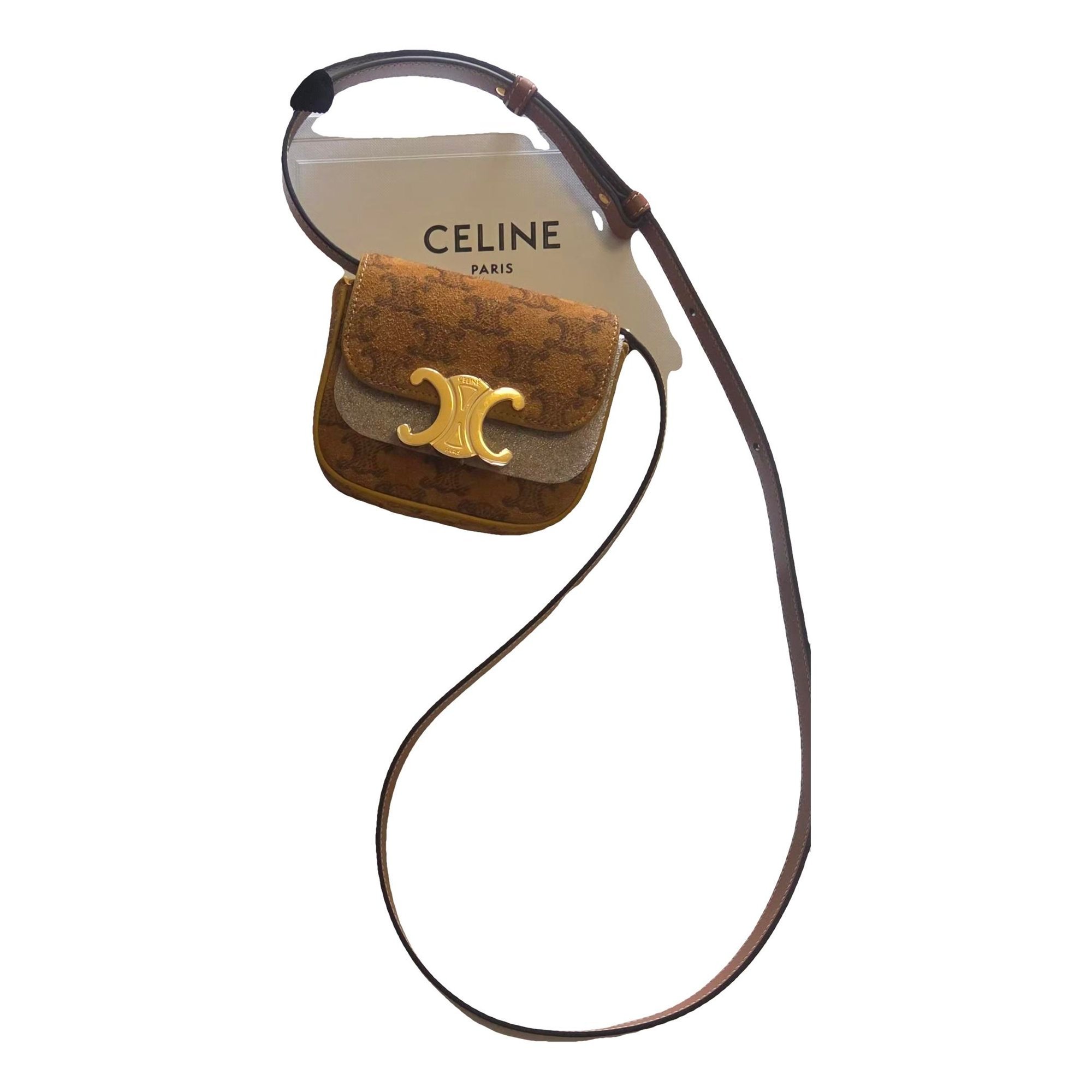 Triomphe pony-style calfskin handbag