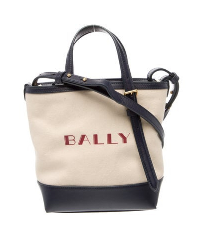 Bally Canvas Top Handle Bag