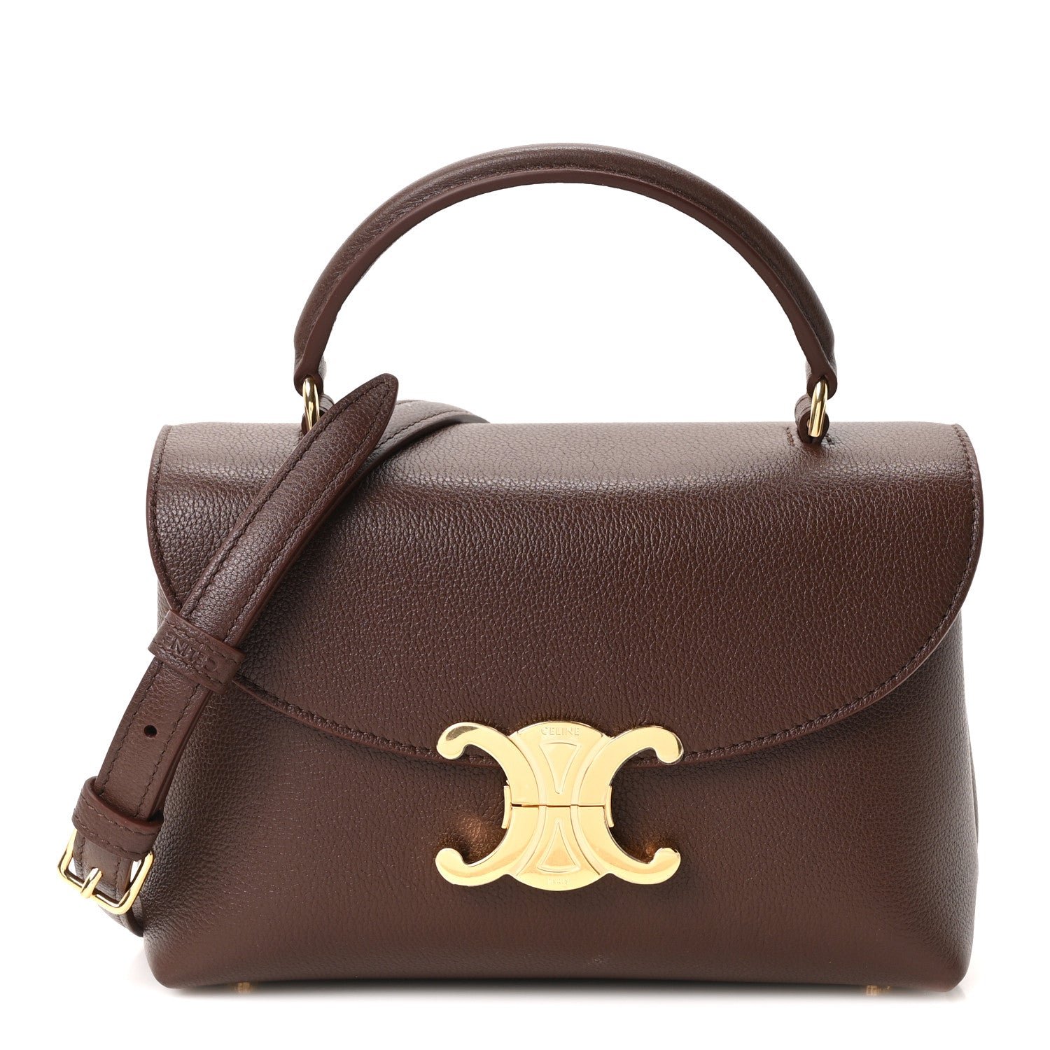 Celine Supple Grained Calfskin Teen Nino Chestnut