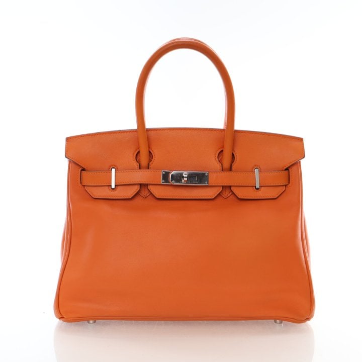 Hermes Orange Swift Birkin 30