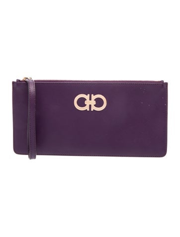 Ferragamo Saffiano Leather Clutch
