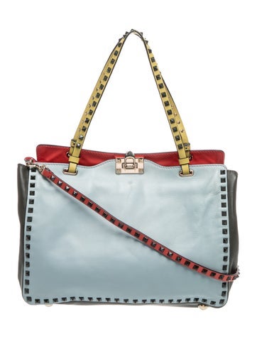 Rockstud Top Handle Bag