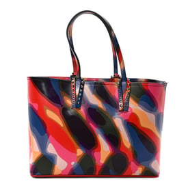 Christian Louboutin Patent Calfskin Paris Illusion Cabata Tote Multicolor