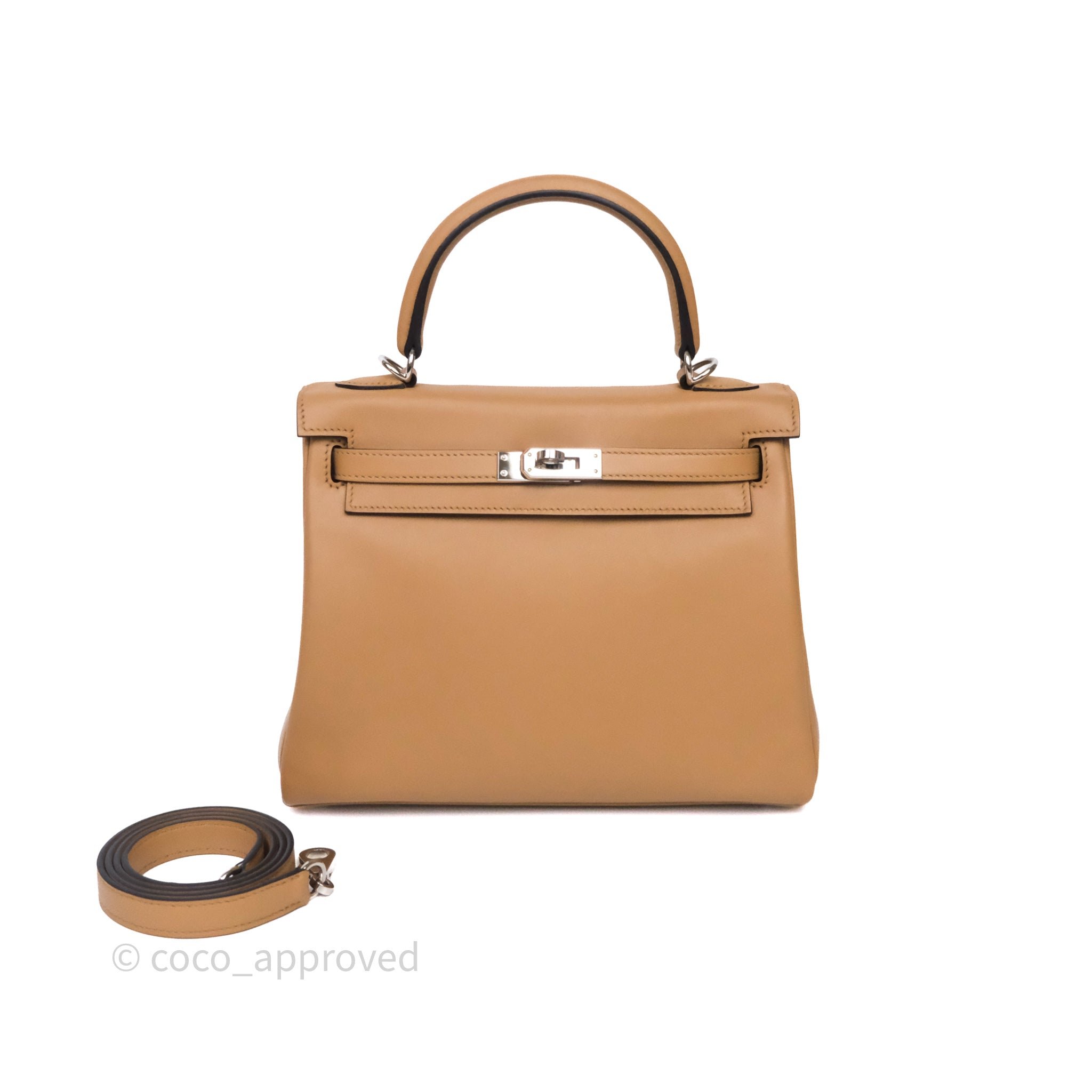 Hermès Kelly 25 Chai 0M Retourne Swift Palladium Hardware