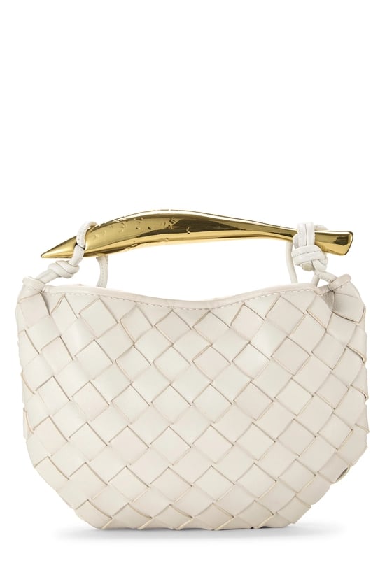 White Intrecciato Sardine Bag Mini