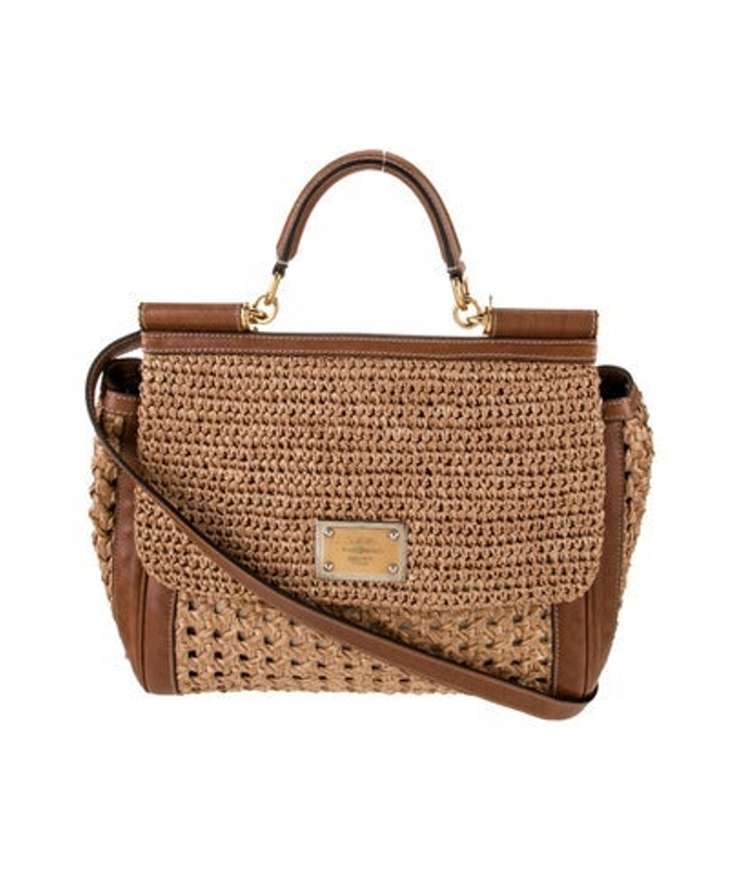 Dolce & Gabbana Gabbana Raffia Crossbody Bag