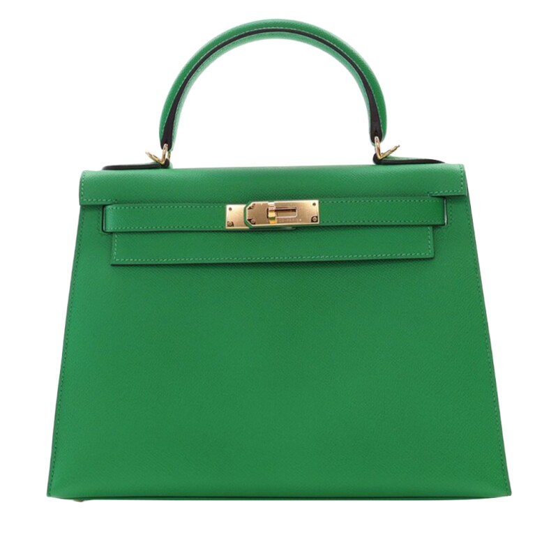 Hermes Bambou Epsom Sellier Kelly 28 Gold Hardware, 2015