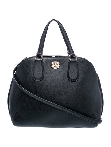 Leather Top Handle Bag
