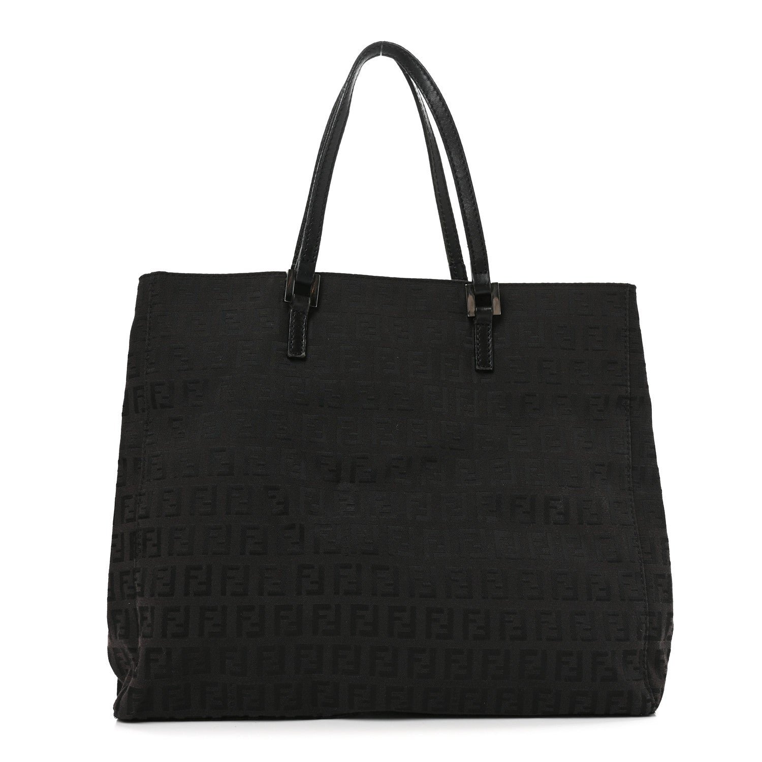 Fendi Zucchino Small Tote Black