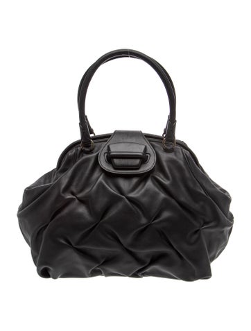 Leather Top Handle Bag