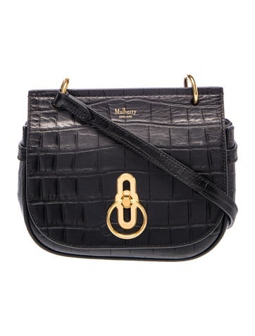 Embossed Leather Crossbody Bag