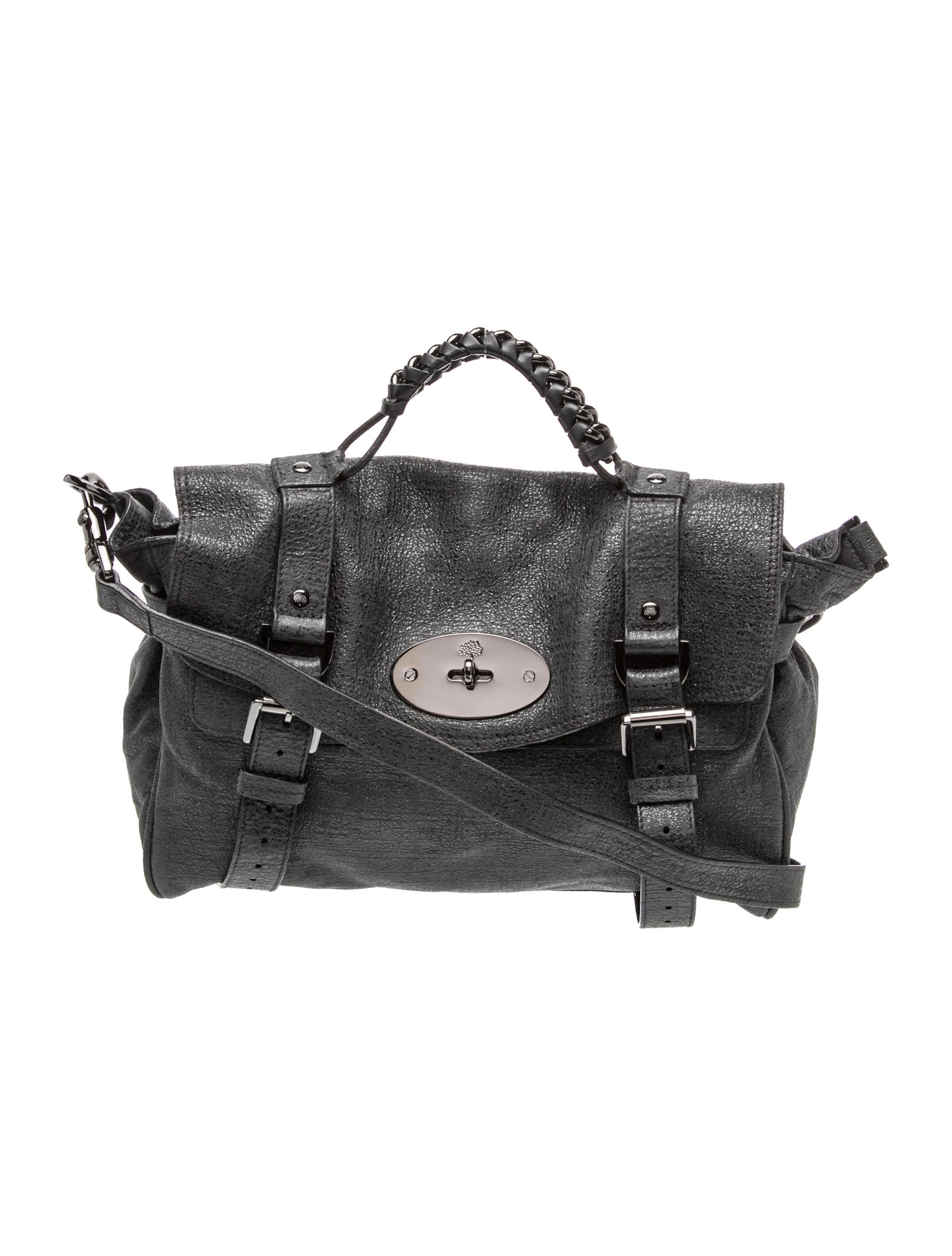 Leather Top Handle Bag