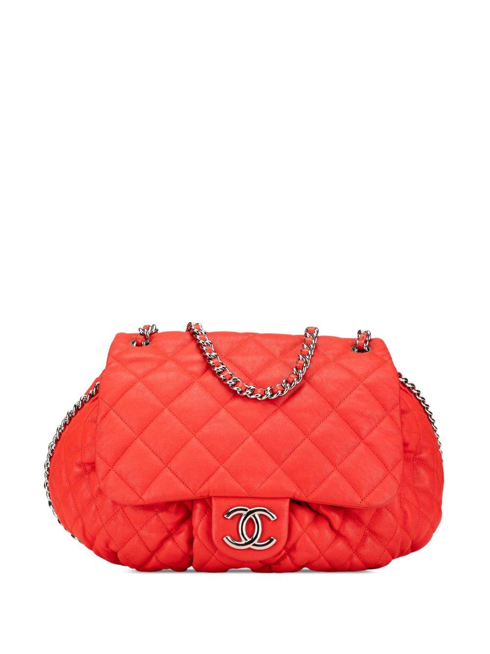 2011 Large Quilted Lambskin Chain Around Flap crossbody bag