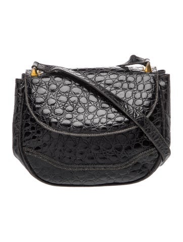 Ferragamo Embossed Leather Crossbody Bag