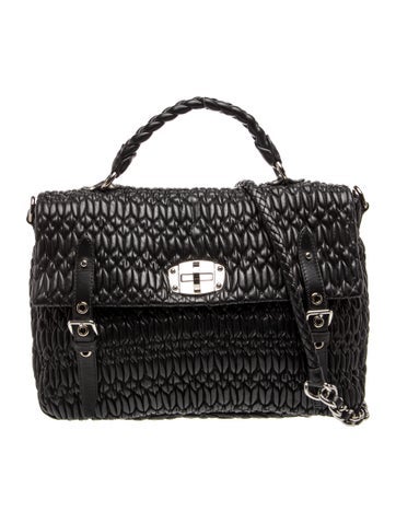 Leather Top Handle Bag