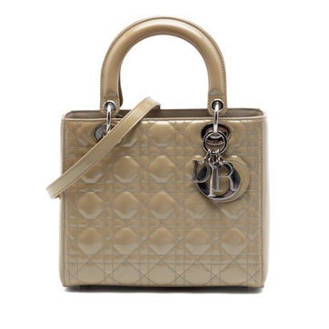 Patent Leather Medium Patent Cannage Lady Dior