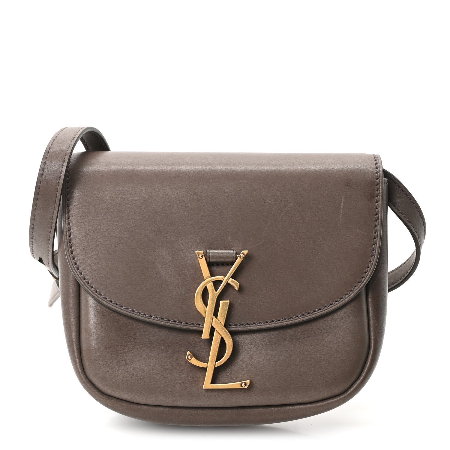 Saint Laurent Smooth Vintage Calfskin Small Kaia Satchel Olive