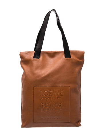 Leather Leather Anagram Shopper tote