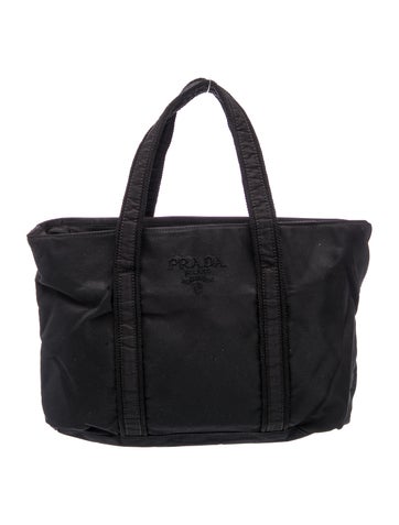Prada Enameled Metal Triangle Top Handle Bag