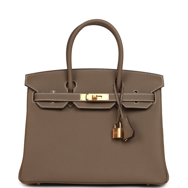 Hermes Birkin 30 Etoupe Togo Gold Hardware