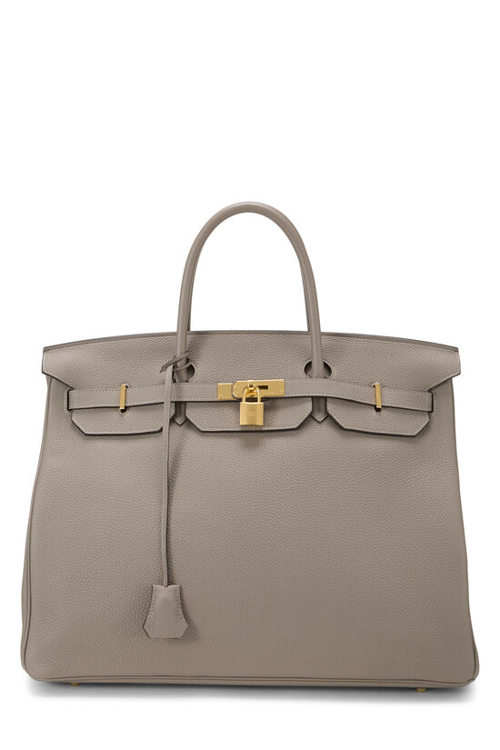 Hermès Gris Asphalt Togo Birkin 40