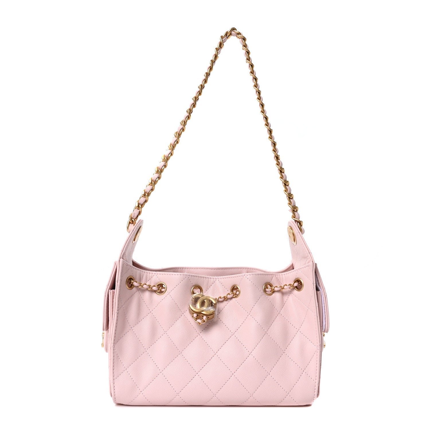 Chanel Caviar Quilted Mini Chanel 25 Handbag Light Pink