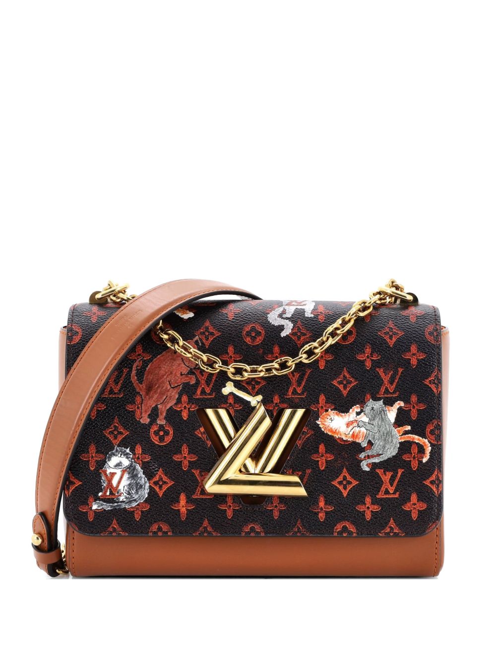 Twist Handbag Limited Edition Grace Coddington Catogram Canvas MM shoulder bag